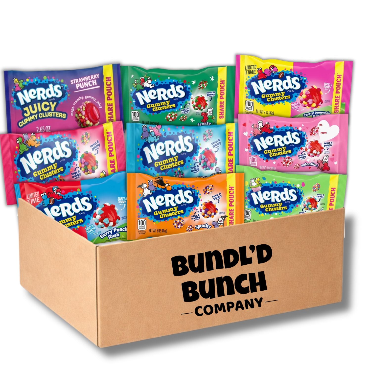 Nerds Gummy Clusters Fan Favorites Share Size Bundle